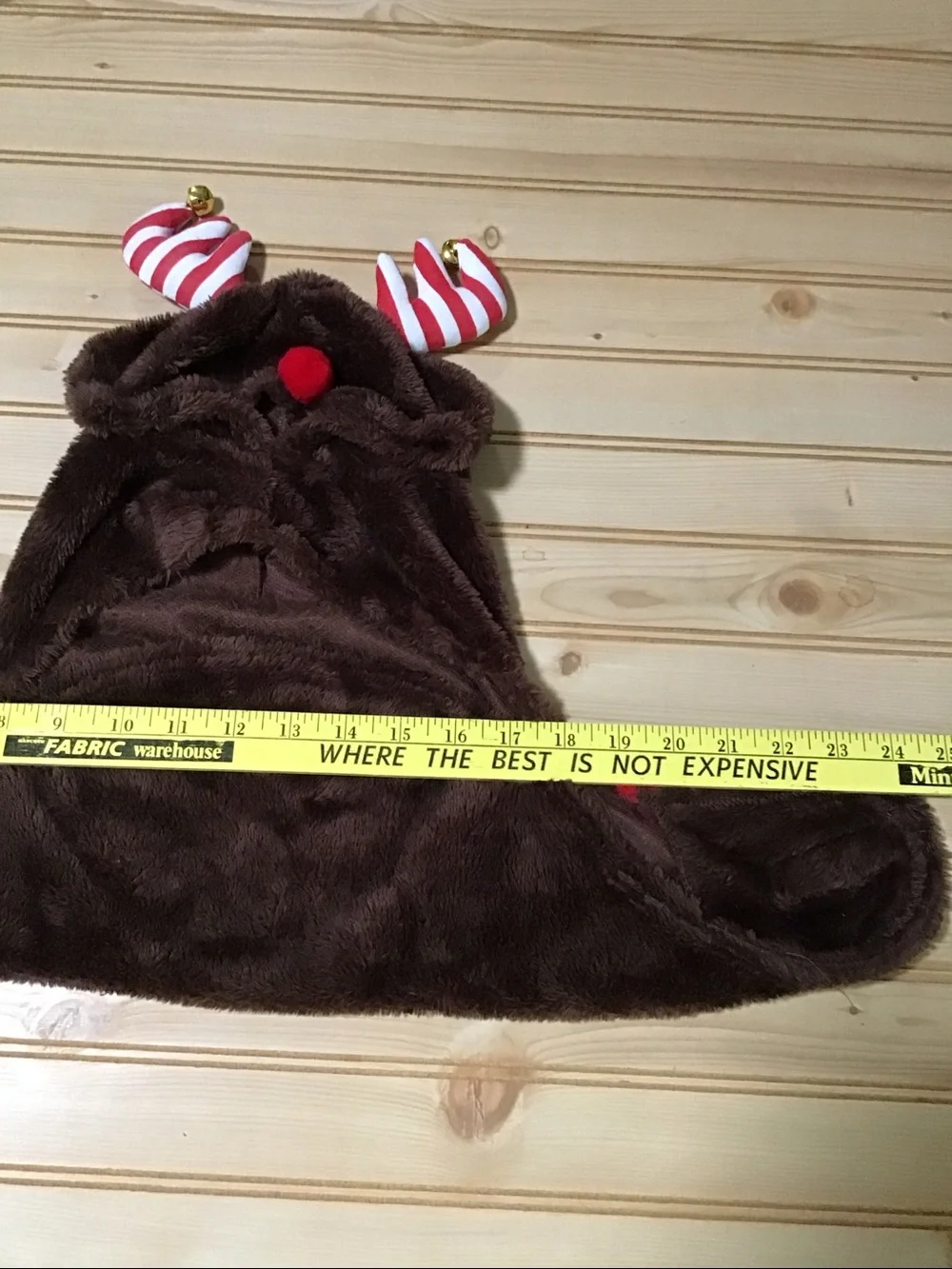 Holiday Time Large Dog Red Nose Candy Cane Antlers Pet Costume NWT